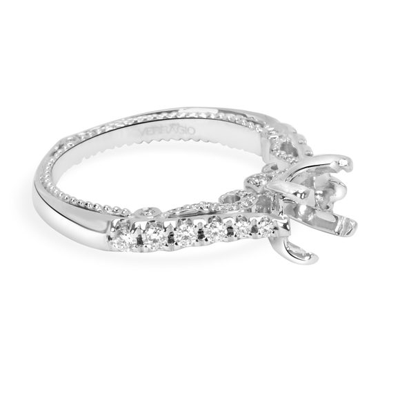 Verragio Insignia Diamond Engagement Ring Setting in 18K White Gold 0.62 CTW - Picture 2 of 4